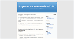 Desktop Screenshot of programm.gruene-wf.de